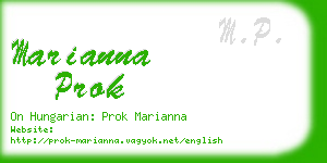 marianna prok business card